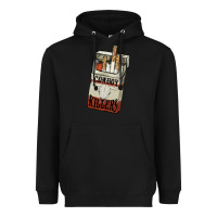 Black Cowboy killers cigarette package Heavyweight Hoodie - HowdyJamesFarm
