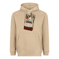 Mushroom Cowboy killers cigarette package Heavyweight Hoodie - HowdyJamesFarm