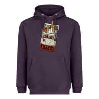 Plum Cowboy killers cigarette package Heavyweight Hoodie - HowdyJamesFarm