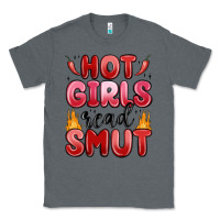 Charcoal Heather hot girls read smut Classic Tee - MaliasSmallBusiness