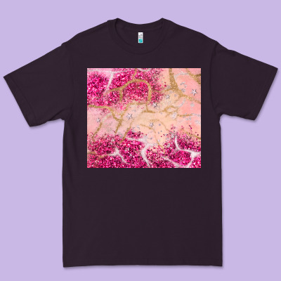 Pink Glitter Premium Tee Designed By Jahusdesignshop