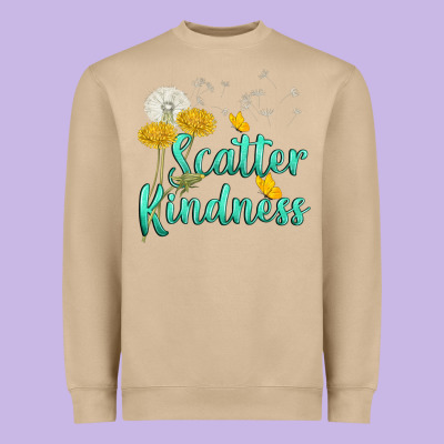 Scatter Kindness Heavyweight Sweatshirt Designed By Nancycooperartshop