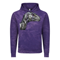 Cloud Purple Velociraptor Face Vintage Hoodie - LillyAllenDesigns