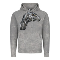 Cloud Rock Velociraptor Face Vintage Hoodie - LillyAllenDesigns