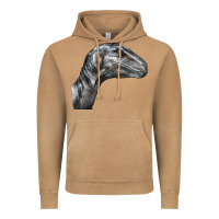 Vintage Camel Velociraptor Face Vintage Hoodie - LillyAllenDesigns