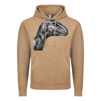 Vintage Coffee Velociraptor Face Vintage Hoodie - LillyAllenDesigns