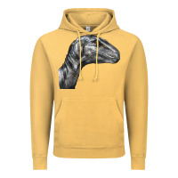 Vintage Mustard Velociraptor Face Vintage Hoodie - LillyAllenDesigns