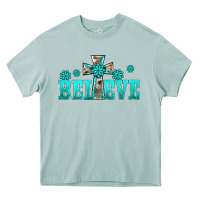 Arona western turquoise's gemstones cross believe Heavy Core Tee - BarkalooDesign