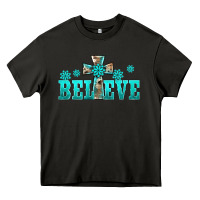 Asphalt western turquoise's gemstones cross believe Heavy Core Tee - BarkalooDesign