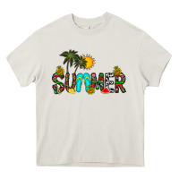 Cream summer Heavy Core Tee - CowhideDigitalArt