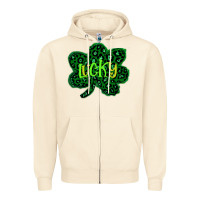 Sandshell Lucky Shamrock St Patricks Day Zipper Hoodie - Bettercallsaul