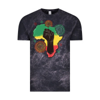 Cloud Black africa map Vintage Tee - MaliasSmallBusiness