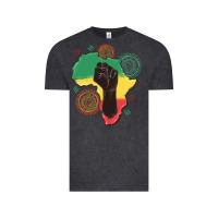 Vintage Black africa map Vintage Tee - MaliasSmallBusiness