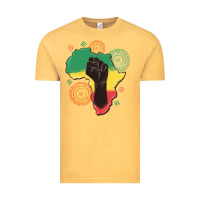 Vintage Mustard africa map Vintage Tee - MaliasSmallBusiness