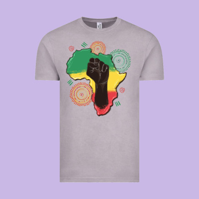 Africa Map Vintage Tee Designed By Maliassmallbusiness