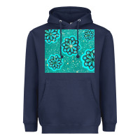 Navy glitter turquoise Heavyweight Hoodie - TumblerDesignByShophia