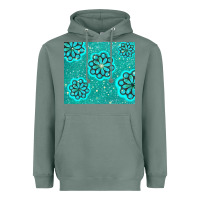 Sage glitter turquoise Heavyweight Hoodie - TumblerDesignByShophia