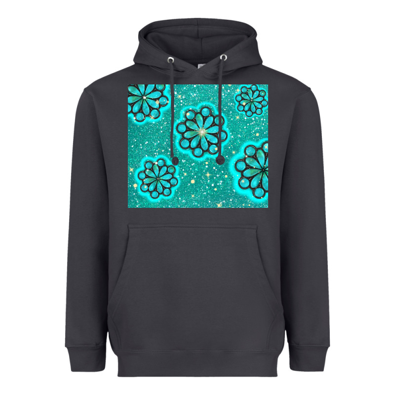 Glitter Turquoise Heavyweight Hoodie by TumblerDesignByShophia | Teevron