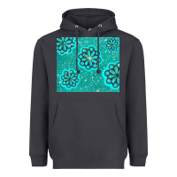 Smoke glitter turquoise Heavyweight Hoodie - TumblerDesignByShophia