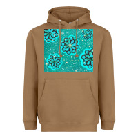 Toasted Coconut glitter turquoise Heavyweight Hoodie - TumblerDesignByShophia