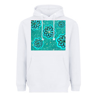 White glitter turquoise Heavyweight Hoodie - TumblerDesignByShophia