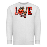 Oatmeal Heather Love bug Premium Sweatshirt - HowdyJamesFarm