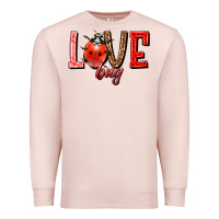 Pale Pink Love bug Premium Sweatshirt - HowdyJamesFarm