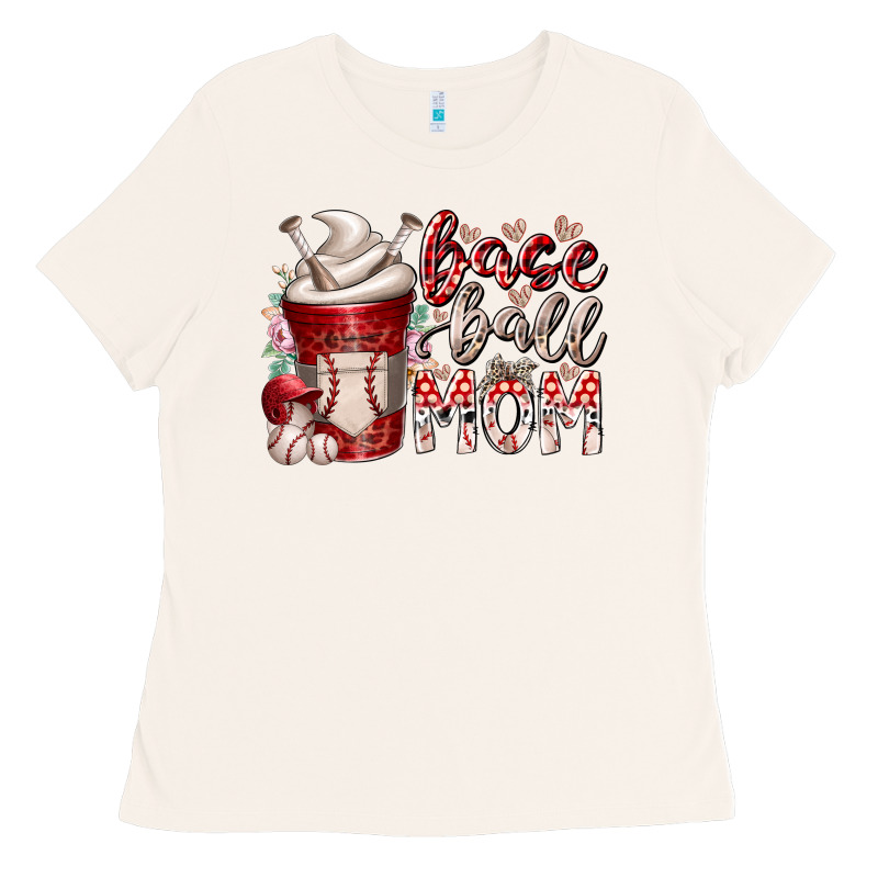 Baseball Mom Coffee Ladies Tee by RacoonDesign | Teevron