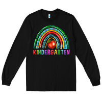 Black rainbow kindergarten Long Sleeve Tee - NancyCooperArtShop