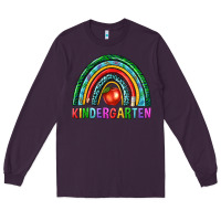 Plum rainbow kindergarten Long Sleeve Tee - NancyCooperArtShop