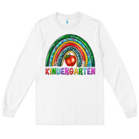 White rainbow kindergarten Long Sleeve Tee - NancyCooperArtShop