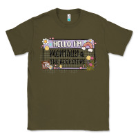 Army Green hello im mentally at the bookstore Classic Tee - MaliasSmallBusiness