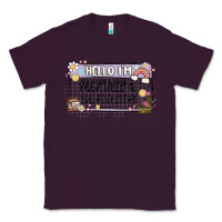 Plum hello im mentally at the bookstore Classic Tee - MaliasSmallBusiness