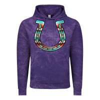 Cloud Purple serape turquoise horseshoe Vintage Hoodie - Jasminsmagicworld