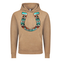 Vintage Coffee serape turquoise horseshoe Vintage Hoodie - Jasminsmagicworld