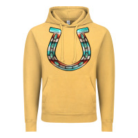 Serape Turquoise Horseshoe Vintage Hoodie | Teevron