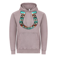 Vintage Zinc serape turquoise horseshoe Vintage Hoodie - Jasminsmagicworld