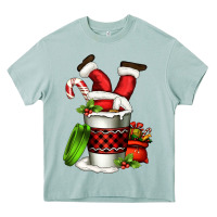Arona Santa claus in a coffee cup Heavy Core Tee - FaDigitalArtStudio