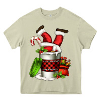 Mossy Santa claus in a coffee cup Heavy Core Tee - FaDigitalArtStudio