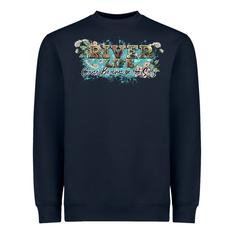 River Life Heavyweight Sweatshirt by NancyCooperArtShop | Teevron