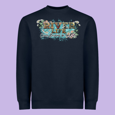 River Life Heavyweight Sweatshirt Designed By Nancycooperartshop