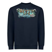Navy river life Heavyweight Sweatshirt - NancyCooperArtShop