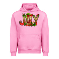 Fuchsia Pink joy christmas with elf bbs Urban Hoodie - BundleAndBundleShop
