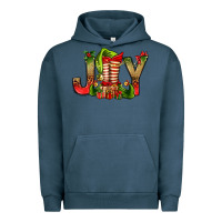 Pigment Midnight Navy joy christmas with elf bbs Urban Hoodie - BundleAndBundleShop