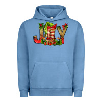 Pigment Pebble Blue joy christmas with elf bbs Urban Hoodie - BundleAndBundleShop