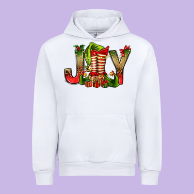 Joy Christmas With Elf Bbs Urban Hoodie Designed By Bundleandbundleshop
