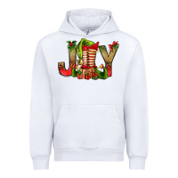 White joy christmas with elf bbs Urban Hoodie - BundleAndBundleShop