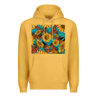 Mustard rustic sunflowers Premium Hoodie - TumblerDesignByShophia