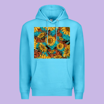 Rustic Sunflowers Premium Hoodie Designed By Tumblerdesignbyshophia