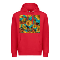 Red rustic sunflowers Premium Hoodie - TumblerDesignByShophia